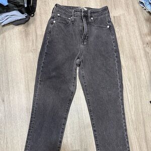 Madewell Women's Straight Leg Jeans in Charcoal